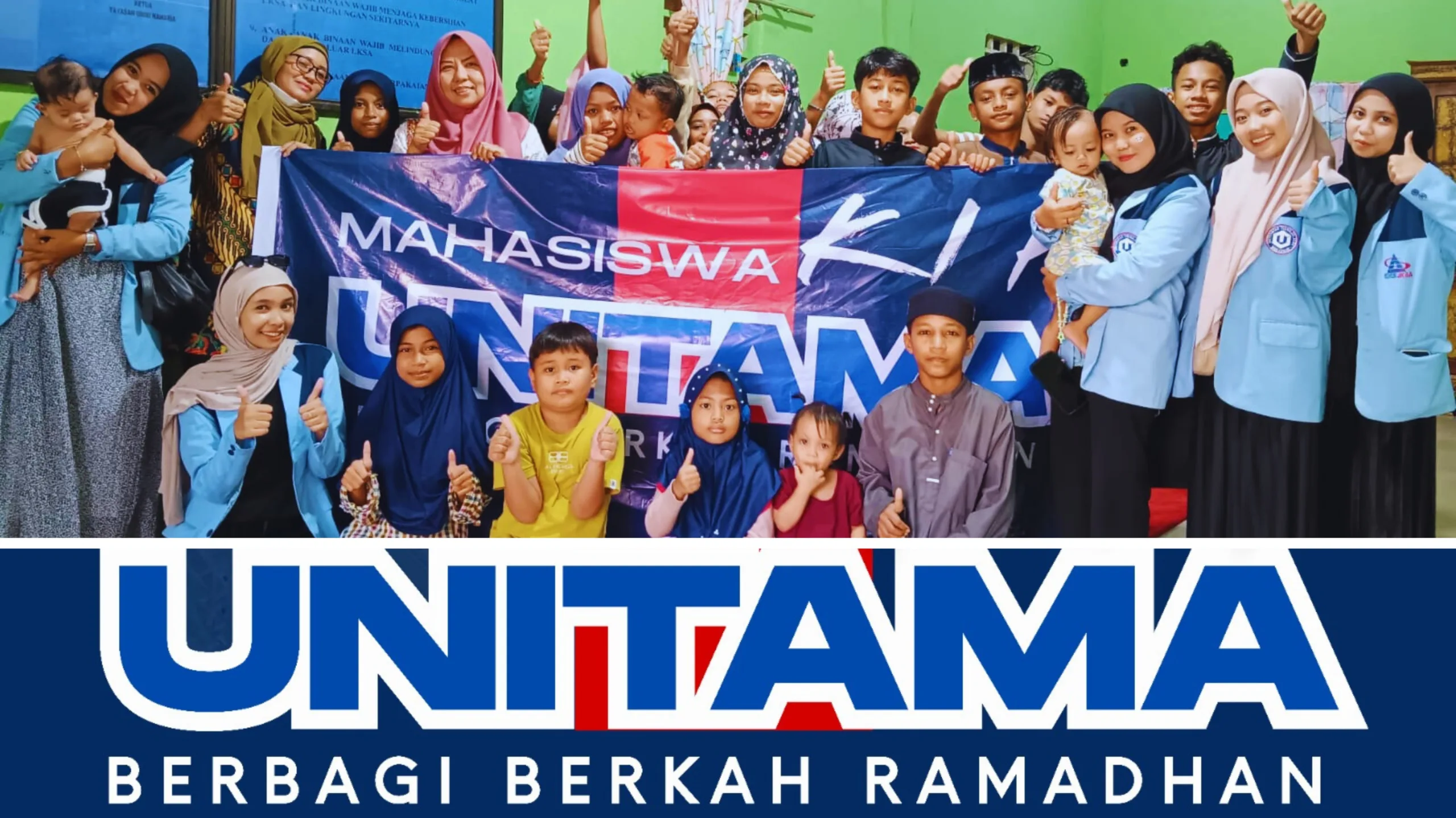 Mahasiswa Penerima Beasiswa KIP UNITAMA Berbagi di Bulan Ramadhan: Kepedulian yang Menginspirasi Sesama