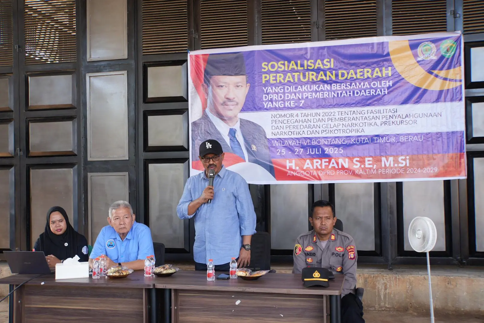 H. Arfan, S,E.,M.Si Serap Aspirasi dan Sosialisasikan Perada Narkoba di Bengalon