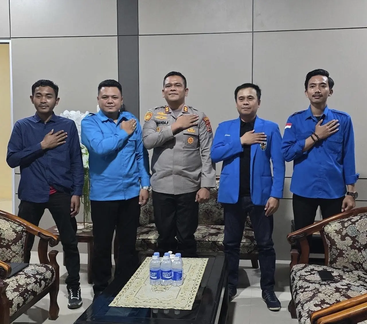 KNPI Barru Pererat Sinergi dengan Polres Barru melalui Silaturahmi