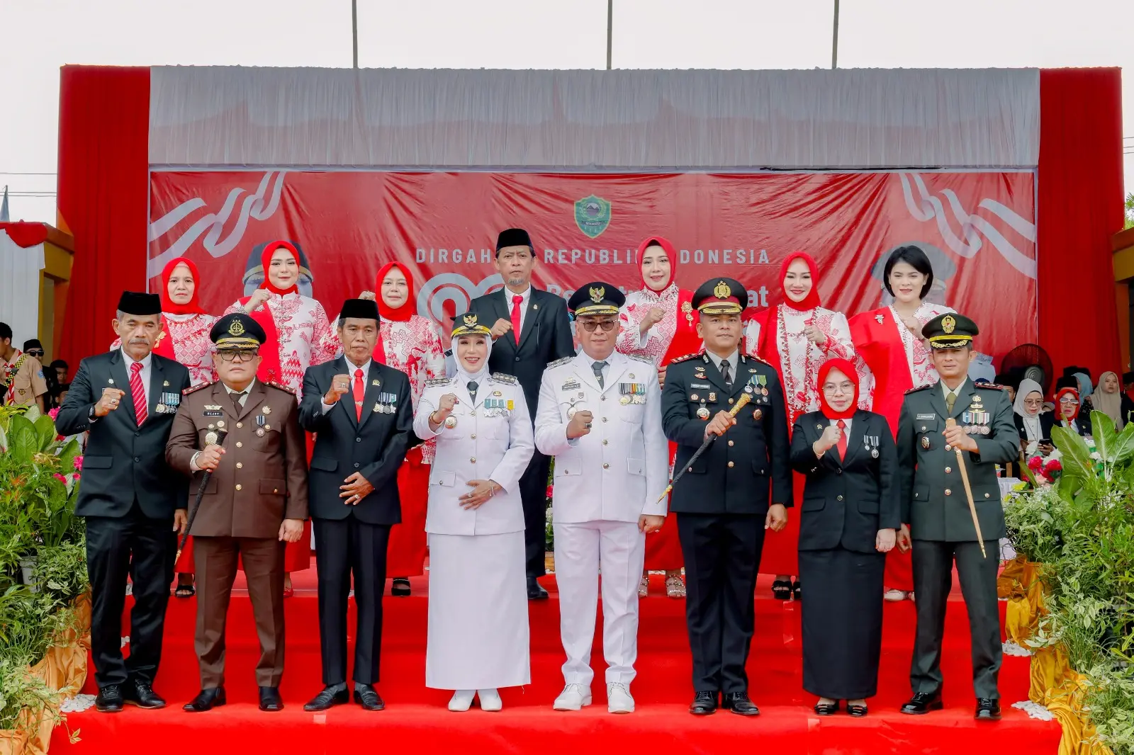 Detik-detik Proklamasi HUT RI Ke-80 Diperingati Dengan Khidmat di Kabupaten Barru