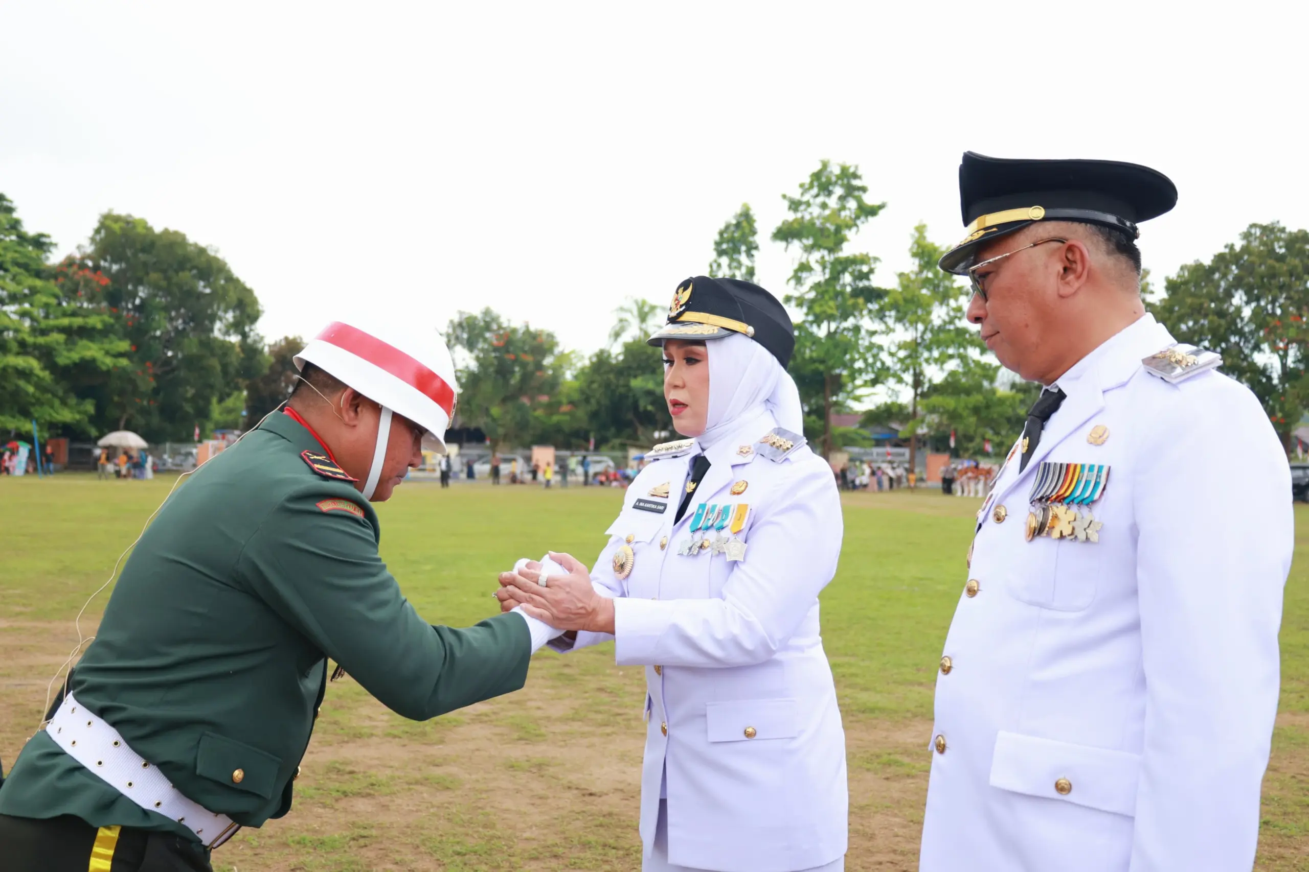 Letda Andi Pallawagau Manggabarani Tunjukkan Kepemimpinan Yang Mengagumkan Di Upacara HUT RI Ke 80