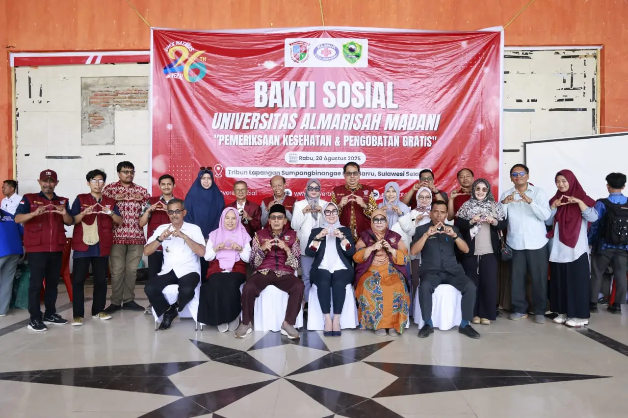 Bakti Sosial Kesehatan Gratis Pemkab Barru dan Almarisah Madani Tutup Rangkaian HUT RI ke-80