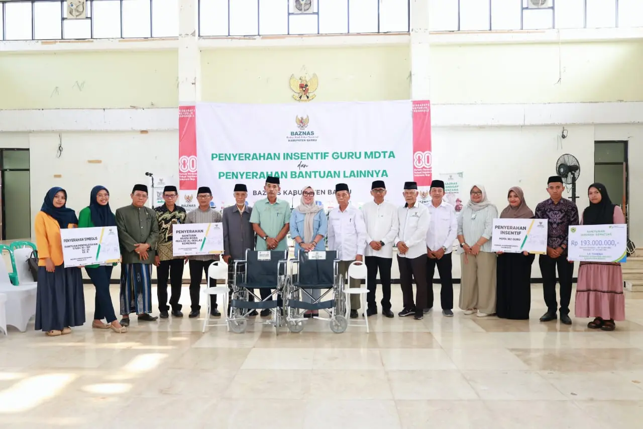 Pemerintah dan Baznas Barru Beri Dukungan Penuh Kepada Guru MDTA