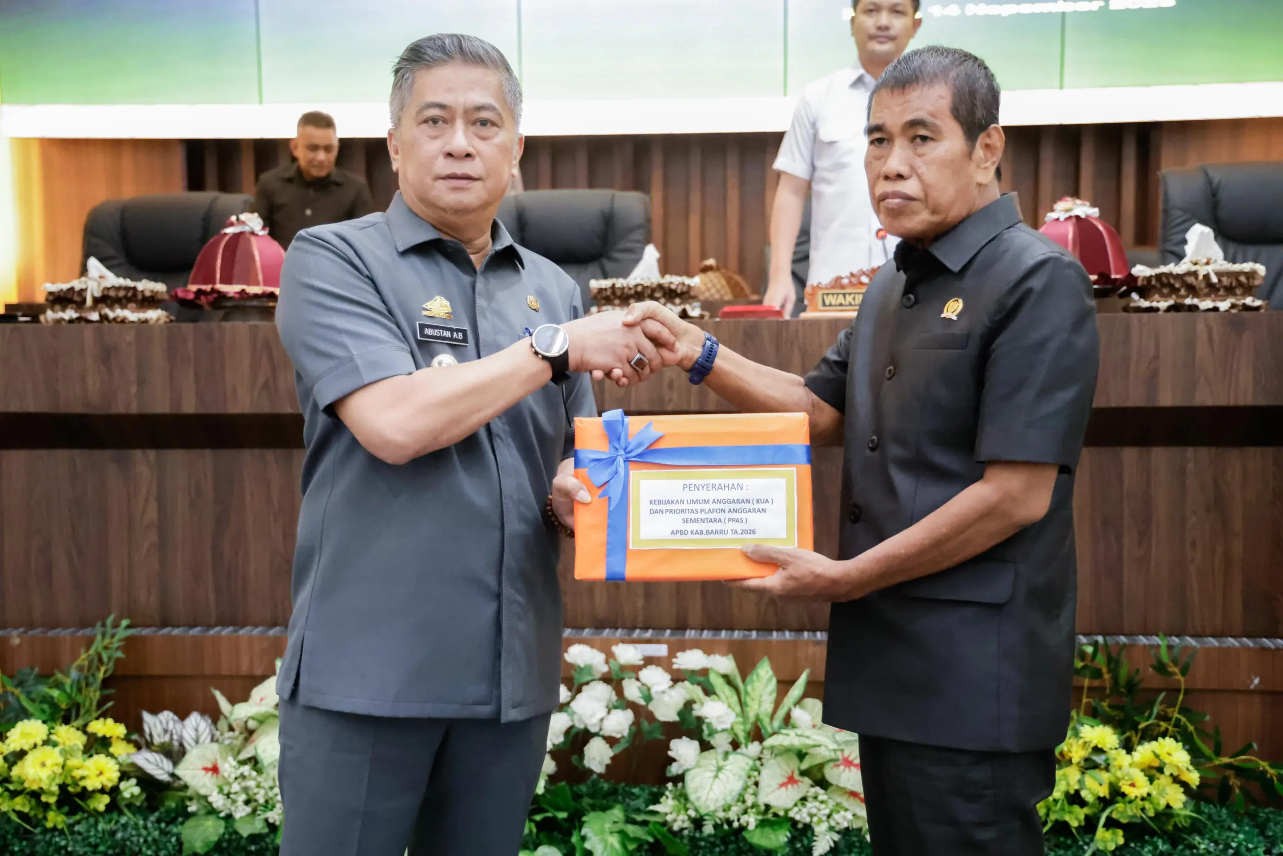 Rancangan KUA-PPAS 2026 Diserahkan, Wabup Barru Optimis Wujudkan Pembangunan Berkeadilan