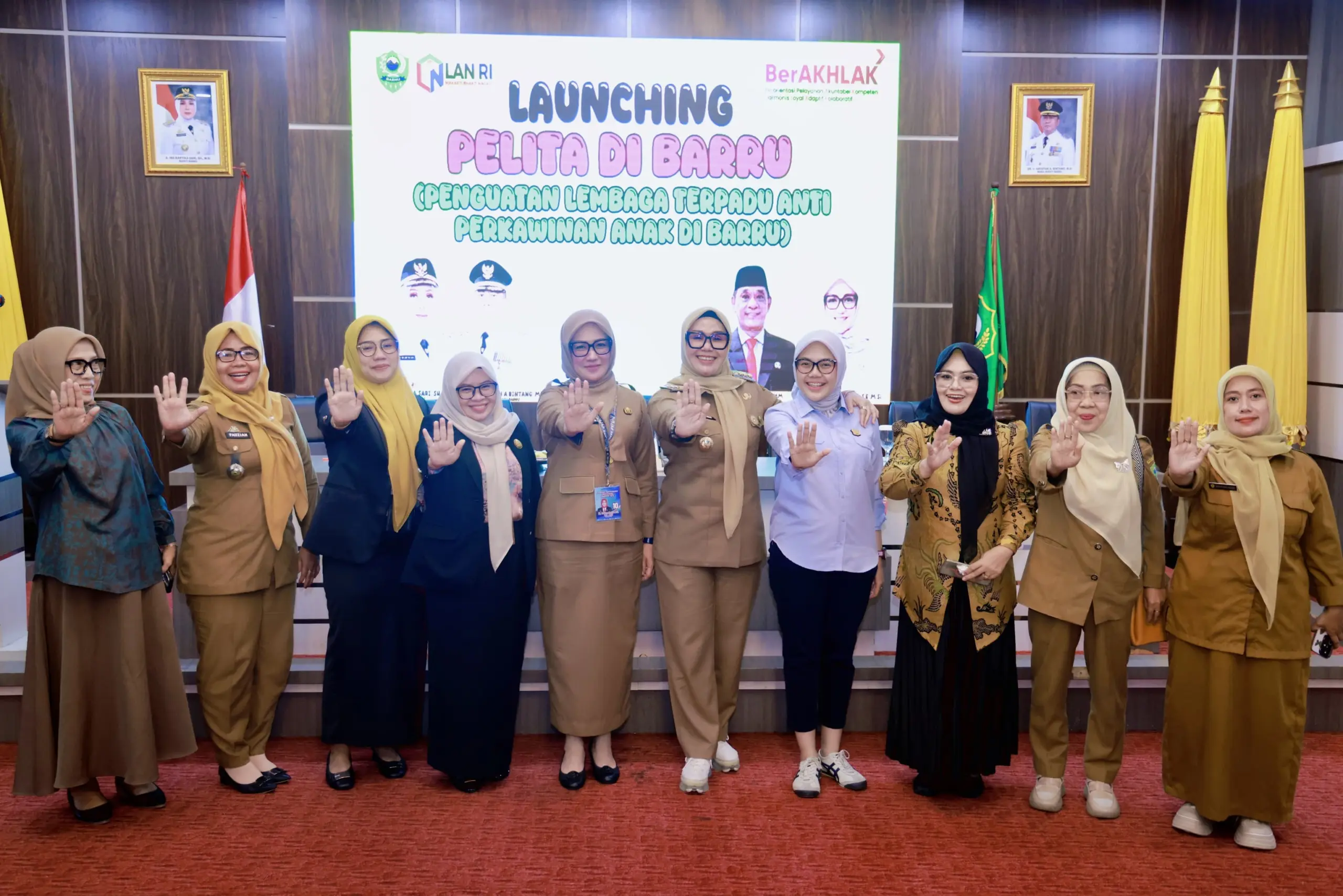 Bupati Andi Ina Pimpin MoU Lintas Sektor: Cegah Stunting & Risiko Kesehatan dari Perkawinan Anak di Barru